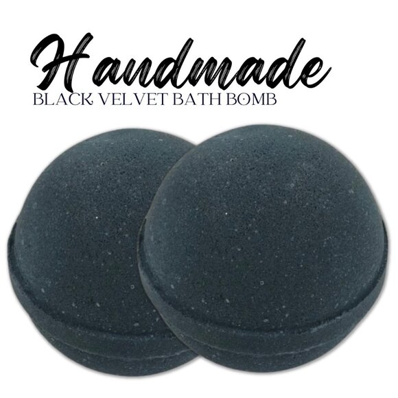 Handmade Black Velvet Bath Bomb - Picture 5 of 5